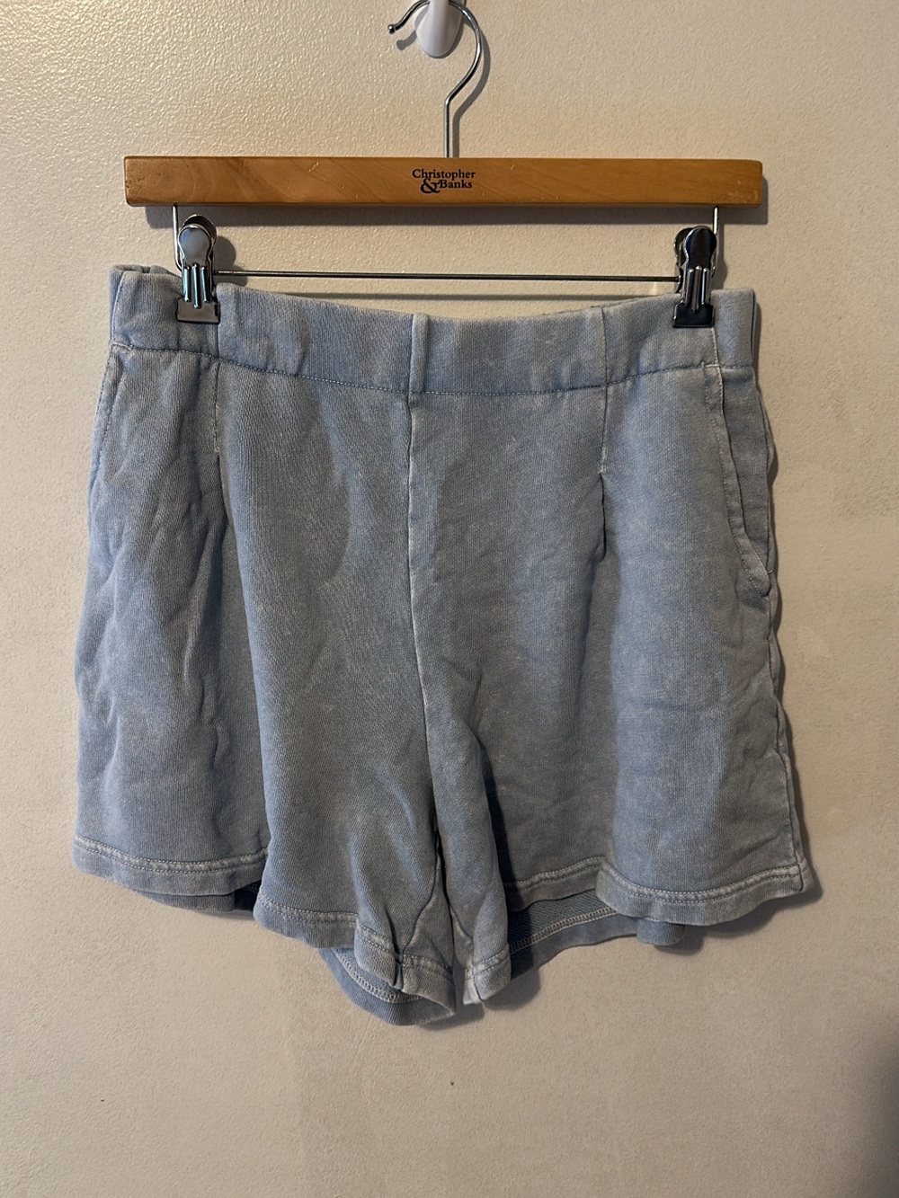 aerie Light Blue Athletic Pull-On Shorts
